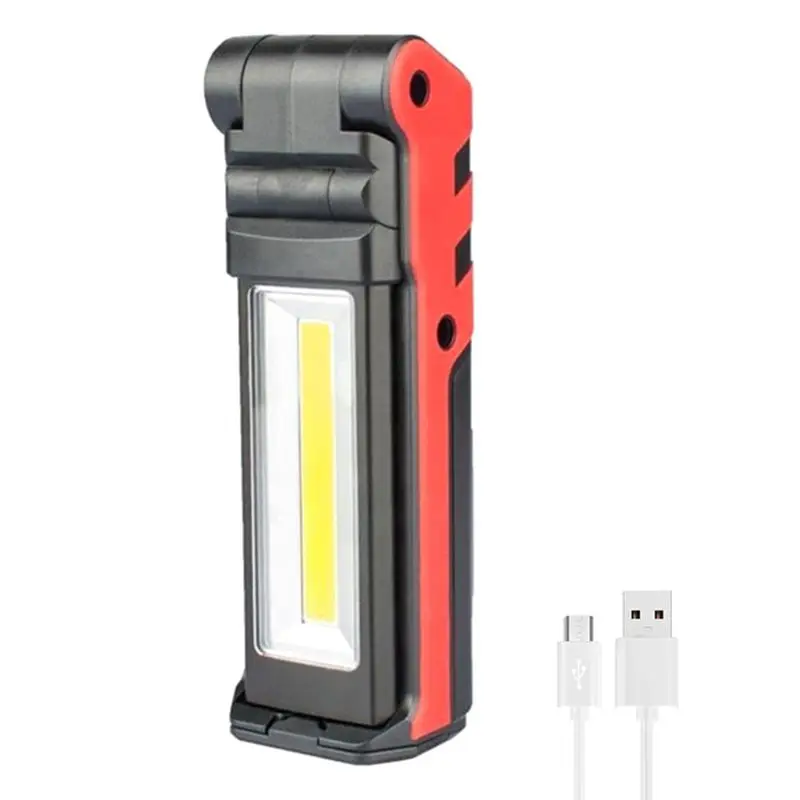 Super Jasné COB LED Pracovné Svetlo S Magnetickou Základňou & Háčik USB Nabíjateľné Stmievateľné Baterka Dropshipping