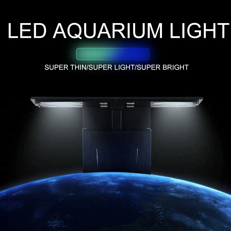 Super Tenký LED Akvarijné Svetlo Osvetlenie rastliny Rastú Svetla 5W/10W/15W Vodných Rastlín Osvetlenie Nepremokavé Clip-on Lampa Pre akvárium