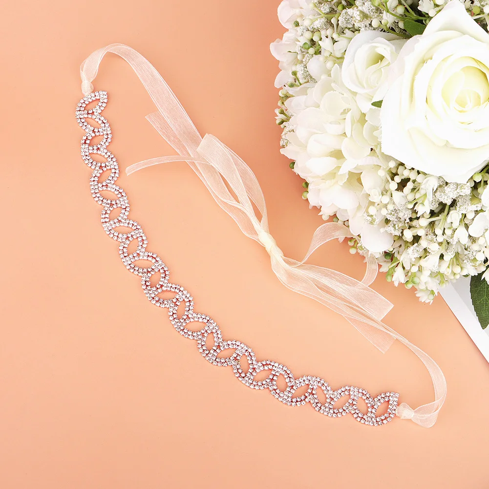 Svadobné Svadobné Vlasy, Šperky Leaf Crystal hlavový most pre Ženy Príslušenstvo Nevesta Headpiece Drahokamu Čelenky Prom Dekorácie