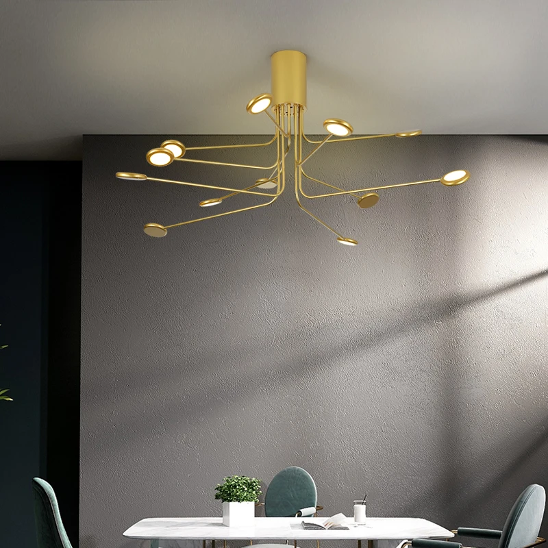 Svetlo luxusná obývacia izba led luster nové Nordic domov lampy moderný minimalistický spálňa jedáleň/zlatý/luster osvetlenie