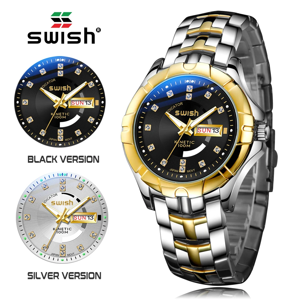 SVIŠŤANIE Business pánske Náramkové hodinky z Nerezovej Ocele Muži Hodinky 2020 Luxusné Quartz Vojenské Športové Hodinky Vodotesné Heren Horloge