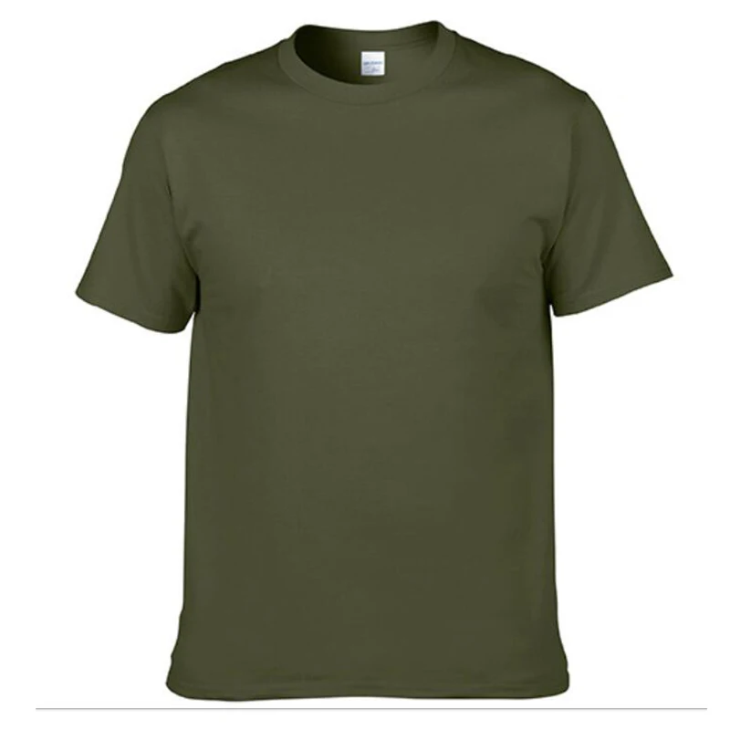 T76-106C Zbrusu Nový Bavlna dámske pánske T-shirt Pevné Short-sleeve O-krku Army Zelená Tshirts Ženský Čaj Košele Mujer Camiseta