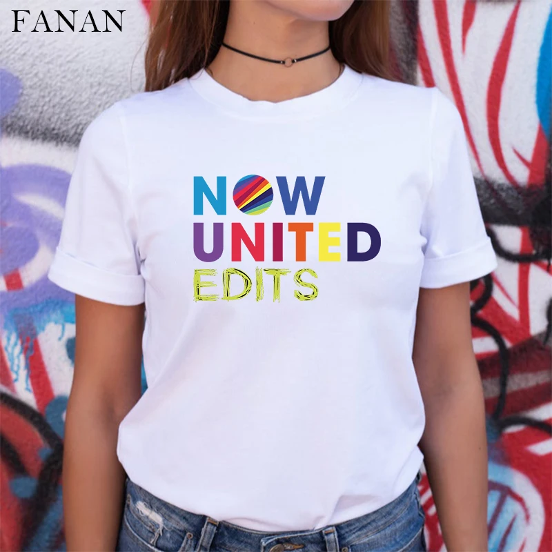 Teraz United, T košele Ženy 2020 Lete Estetické Módne Tričko Grafické Tlače Topy Ulice, Hip Hop tričká Harajuku Tees Oblečenie