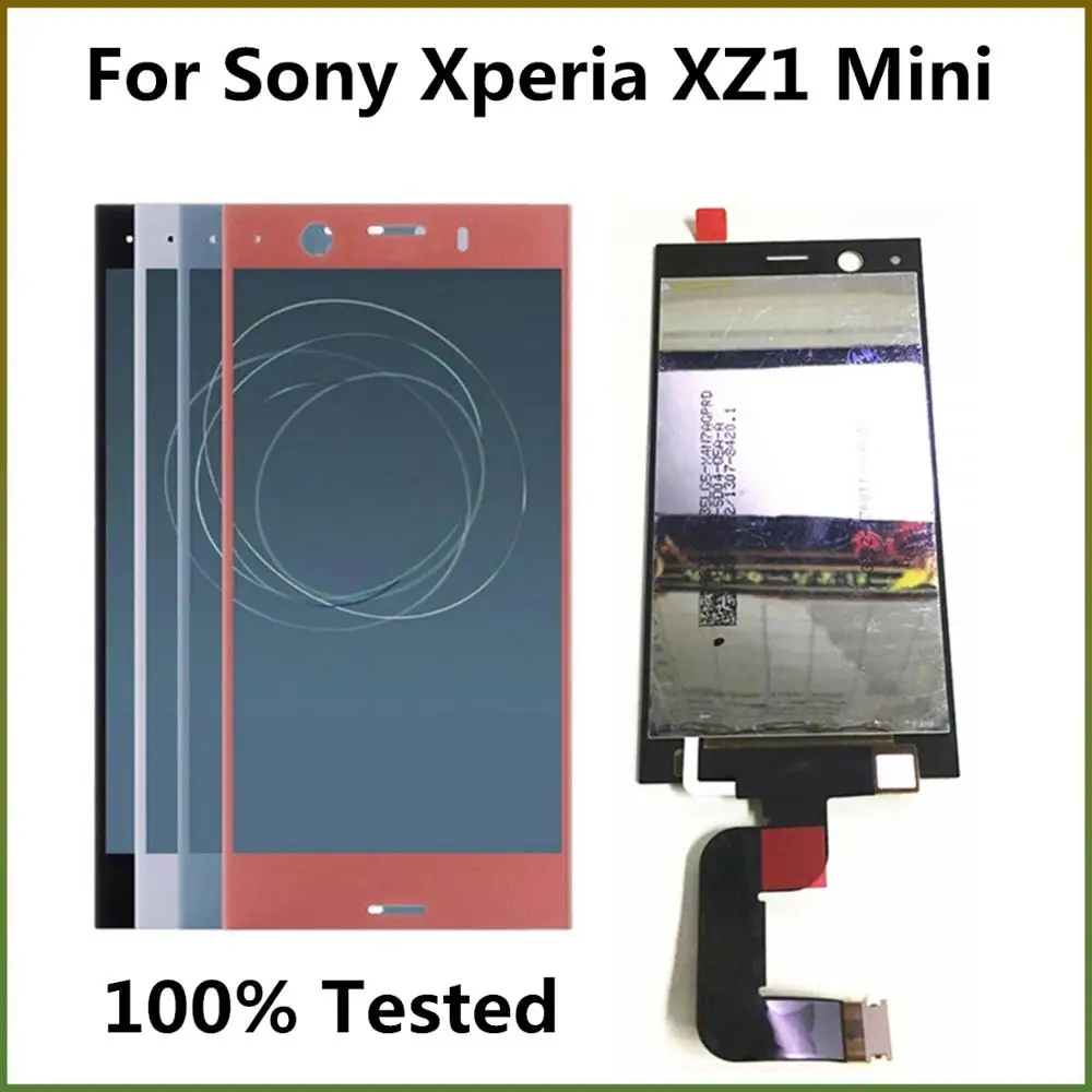 Testované AAA Kvalite LCD Displej Pre Sony Xperia XZ1 Mini XZ1 Kompaktný G8441 LCD Displej S Dotykovým displejom Digitalizátorom. Montáž