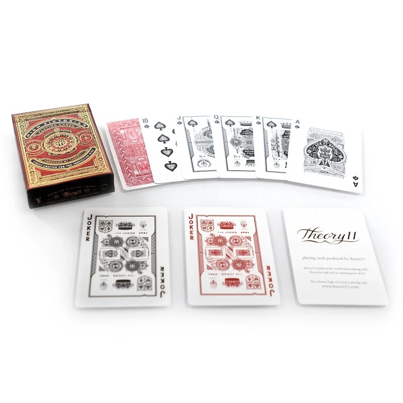 Teória 11 Vysokej Viktoriánskej Hracie Karty T11 Modrá/Červená Palube Poker Veľkosť USPCC Magické Kartové Hry Magické Triky, Rekvizity pre Kúzelník