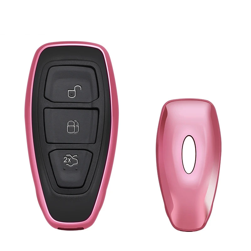 TPU Kľúča Vozidla Ochrany Prípade Chránič Kryt Keyring Keychain Držiteľ karty Shell Príslušenstvo Pre model Kuga, Mondeo Ford Focus