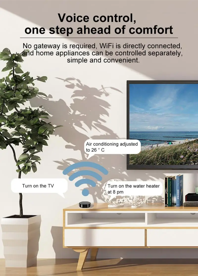 Tuya Smart Remote WIFI+IR Diaľkové Ovládanie Pre Smart Home Automation Hlasové Ovládanie Práce S Alexa Domovská stránka Google App Control