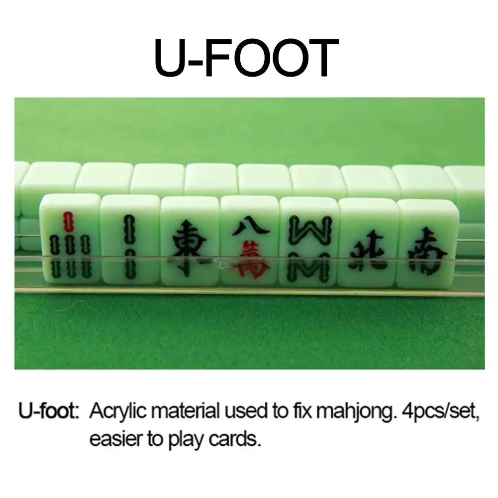 Tvar U Pravítko Špeciálne Mini Mahjong Cestovné Mahjong Stojany