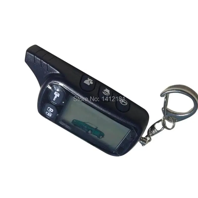 TZ9010 LCD Diaľkové Ovládanie TZ-9010 Keychain +DARČEK Silikónové Tlačidlo Prípad pre Dvoch Spôsobom, Auto Alarm Systém Tomahawk TZ 9010 / 434MHz 1,5 V
