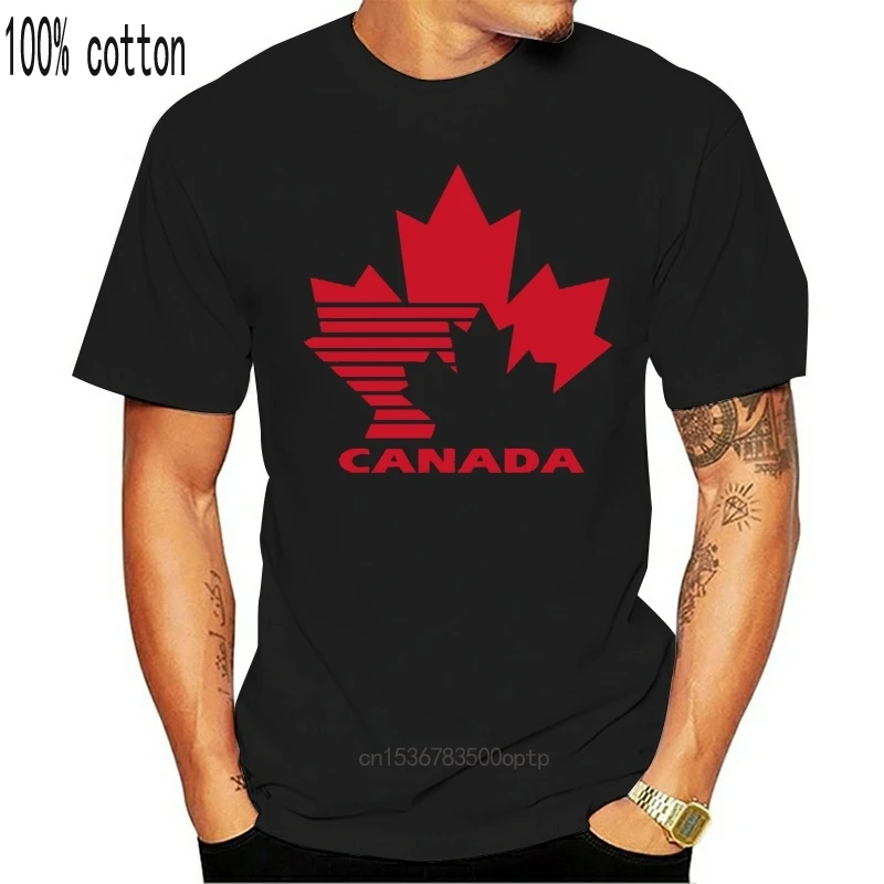 Tím Kanady Retro 80 je Hokej Logo Mužov Bežné Bavlnené Tričká