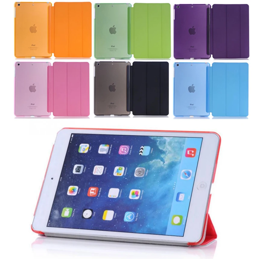 Ultra-tenké Slim Tablet Case for iPad mini 4 Prípade Flip Magnetické Sklopné PVC A1538 A1550 Kryt pre iPad mini 4 Flip Smart Case