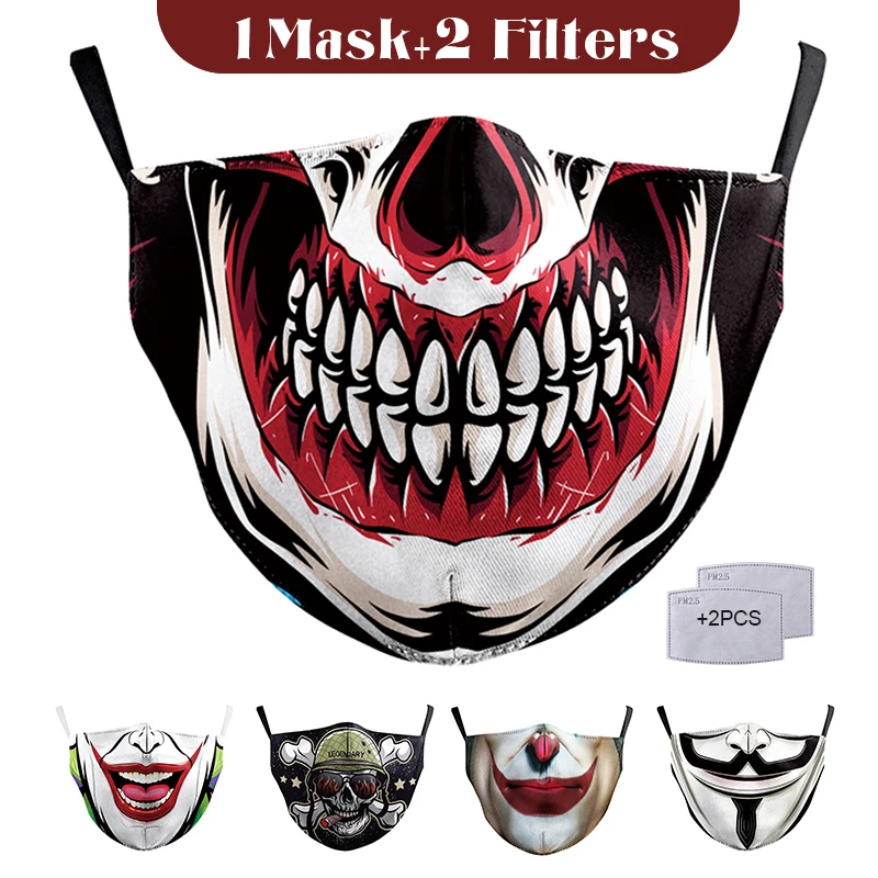 Umývateľný Masku na Tvár Tlač Star War Série Ochranných PM 2.5 Prachu Masky Textílie Úst Kryt Strmeň Dospelých Úst-utlmiť Športových