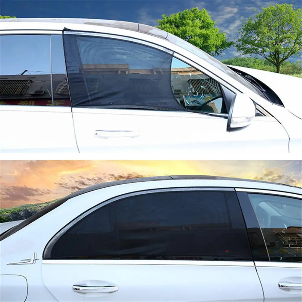 Univerzálny 4PCS Auto Predné, Zadné, Bočné Okno UV Ochrany Slnečná Clona Tieni Oka Kryt Anti-komár Slnečník Auto Okno Opony