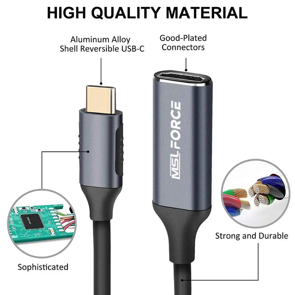 Usb typ-c, hdmi kábla, adaptéra 4k HDMI Konvertor pre MacBook Samsung Galaxy s rezacím zariadením S10/S9 Huawei Mate 20 P20 Pro Chromebook usb c hdmi