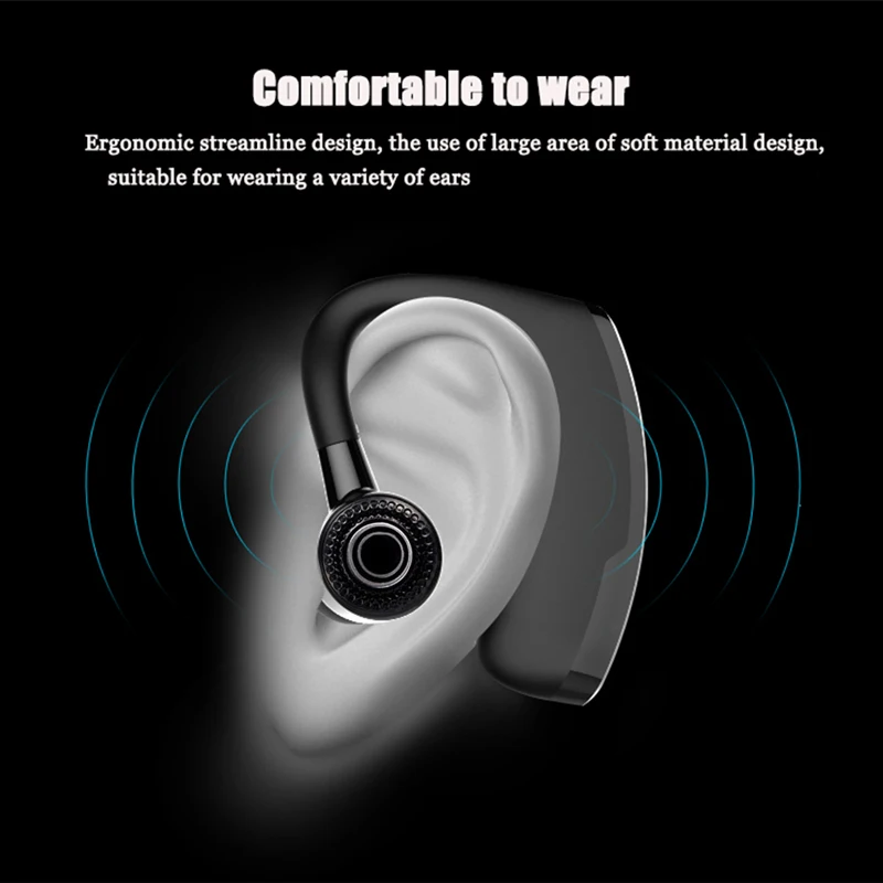 V8 V9 Bezdrôtové Bluetooth Slúchadlá na Zníženie Hluku, Ovládanie Hlasom Handsfree Business Headset s Mikrofónom pre Vodiča Športové Slúchadlá