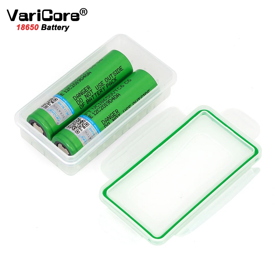 VariCore VTC6 3,7 V 3000mAh 18650 Li-ion Batéria 20A Vypúšťanie 18650VTC6 Baterka E-cigareta batérie+Úložný Box