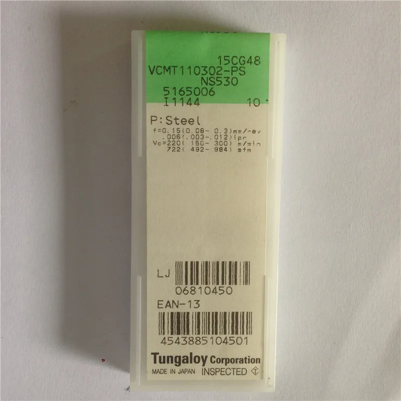 VCMT110302-PS NS530 Originálne TUNGALOY karbidu vložka s najlepšou kvalitou 10pcs/veľa doprava zadarmo