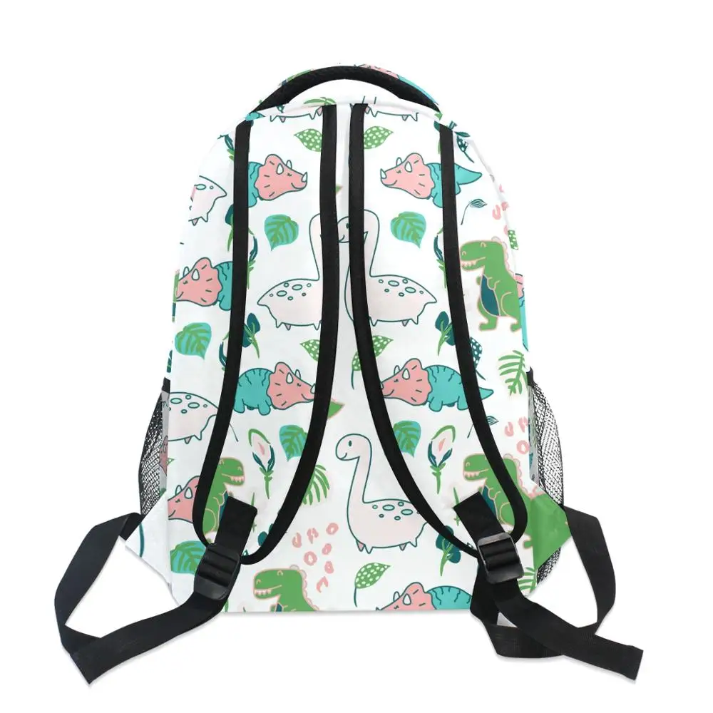 Veľká kapacita školy taška pre dospievajúce dievčatá študent taška Vhodná pre 8-18 rokov starý Dinosaurus Vytlačené Nepremokavé bagpack knihy taška