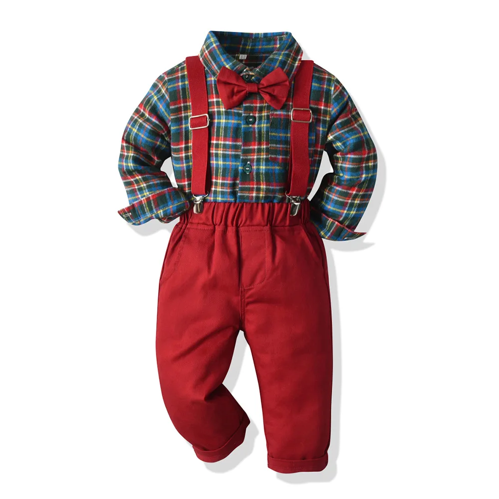 Vianočné Nové Baby Oblek Detské Obleky 2ks/Set Deti Baby Chlapci Obleku Móda Tlačené Tričko+ Nohavice Oblek Pre chlapca 1-8 Veku