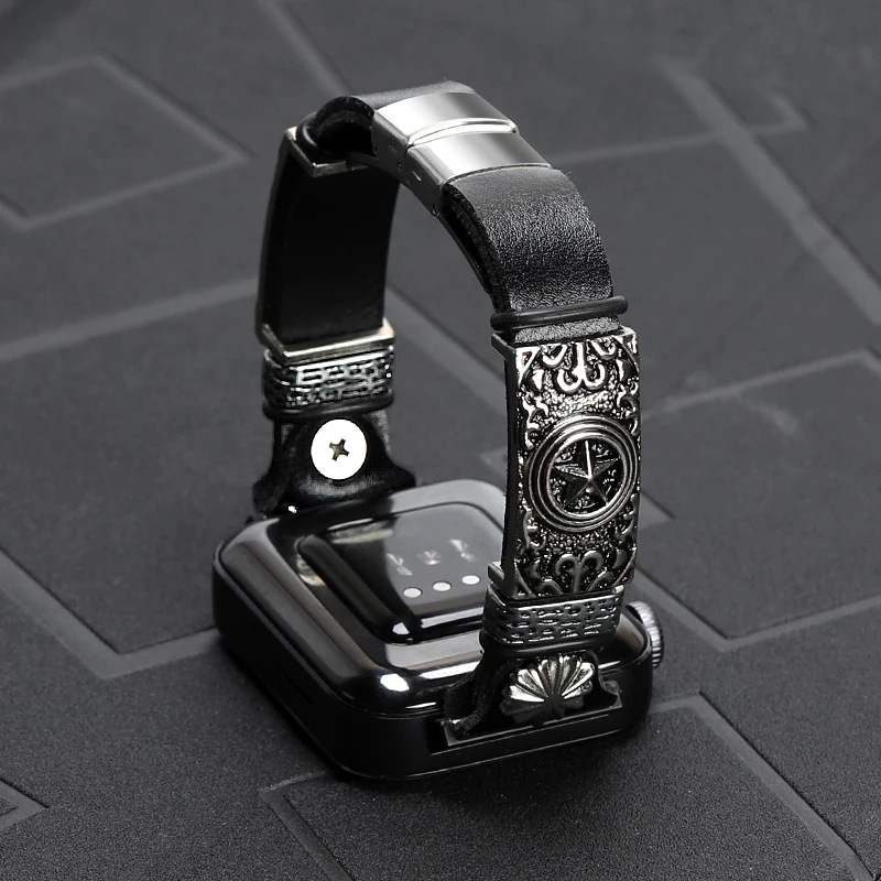 Vintage kožený náramok na zápästie Pre xiao smart hodinky NOVÉ 2019 Náhradný popruh Pre mi pozerať Watchband Príslušenstvo