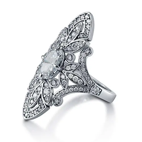 Vintage Kvet krúžok 925 Sterling silver AAAAA cz Výročie Snubné Prstene pre ženy Jemné Svadobné Party Šperky
