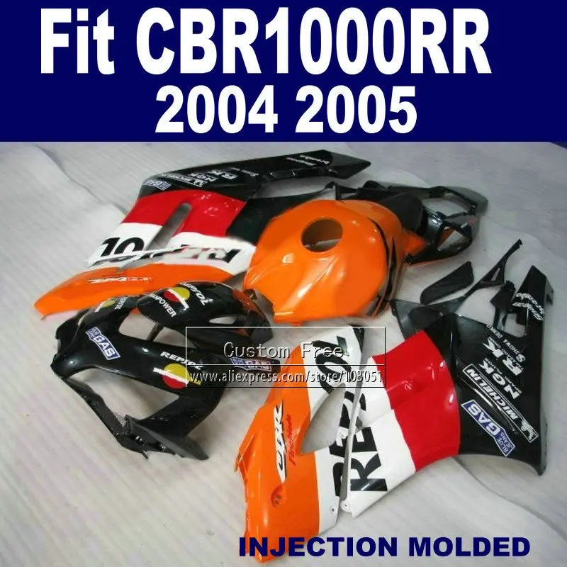Vlastné Vstrekovanie kapotáže držiak pre Honda REPSOL 2004 2005 CBR1000RR CBR 1000 RR 04 05 CBR 1000RR horské bodykits