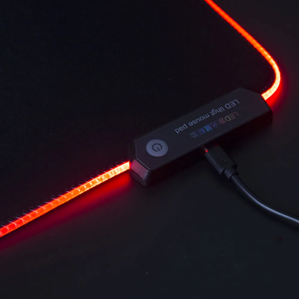 VONETS 350x250x3mm Veľké Veľké USB, Drôtová LED RGB Farebné Osvetlenie Gaming Mousepad Podložka pod Myš Non-Slip Prenosný Počítač Myší Pad Mat