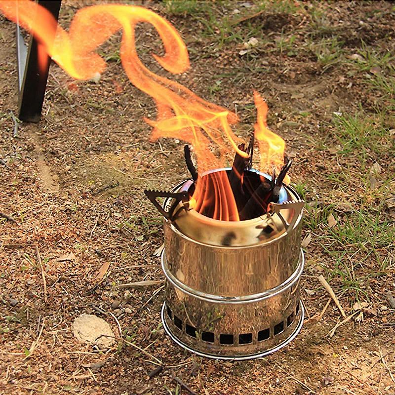 Vonkajšie drevo, kachle hlavu piknik nehrdzavejúcej ocele gril, pec na drevo oxidu uhoľného pevné alkoholu kúrenie oheň javor prenosné
