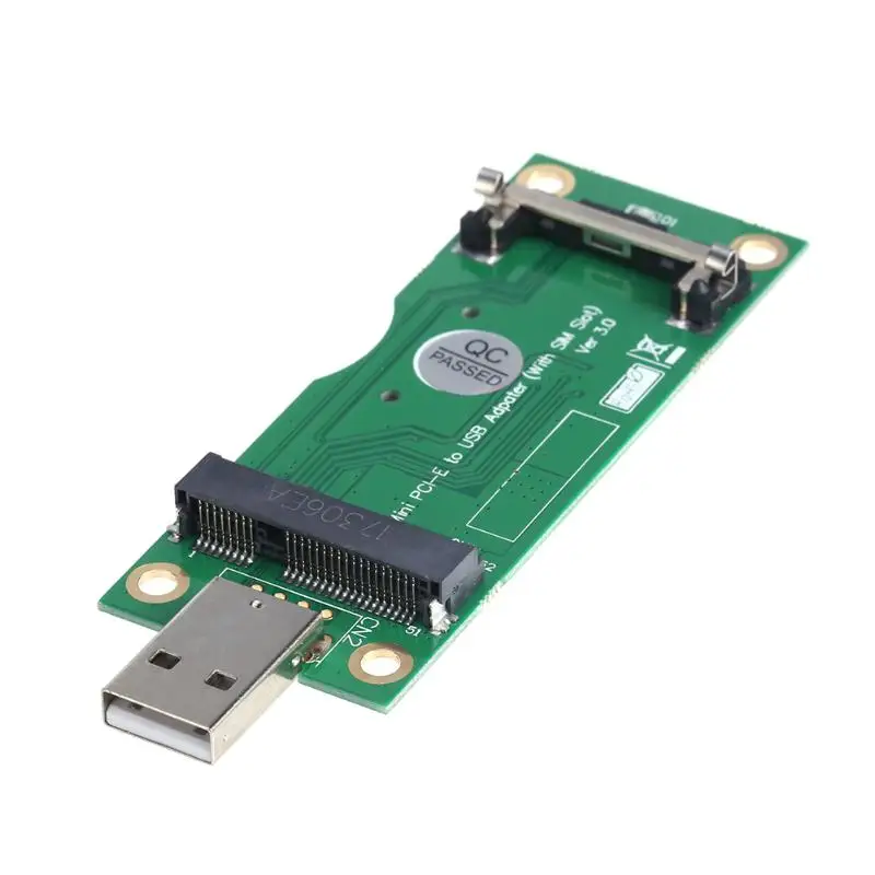 Vysoko Kvalitný Mini Wireless PCI-E Slot na USB Adaptér so SIM 8Pin pre WWAN/LTE Modul