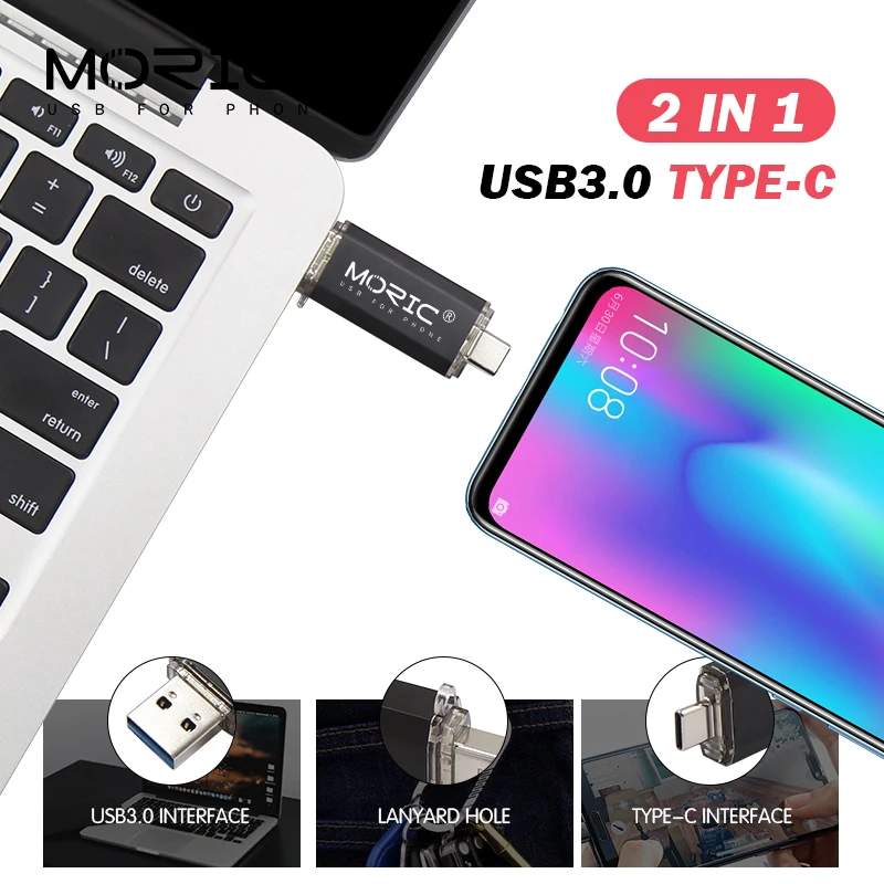 Vysokorýchlostné USB 3.0 Pen Vodič Flash Disky usb kľúč 64GB 32 GB, 16 GB 128 GB Osobné, husľový kľúč Flash pamäť Typu C