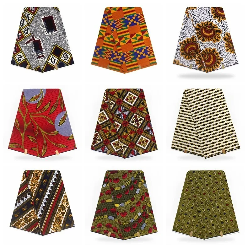 Vysoká Kvalita Ankara Afriky Materiál Pre Svadobné Šaty Naozajstný Vosk Rapper Batik Zaručené Pagne Tlač Vosk Afriky Textílie