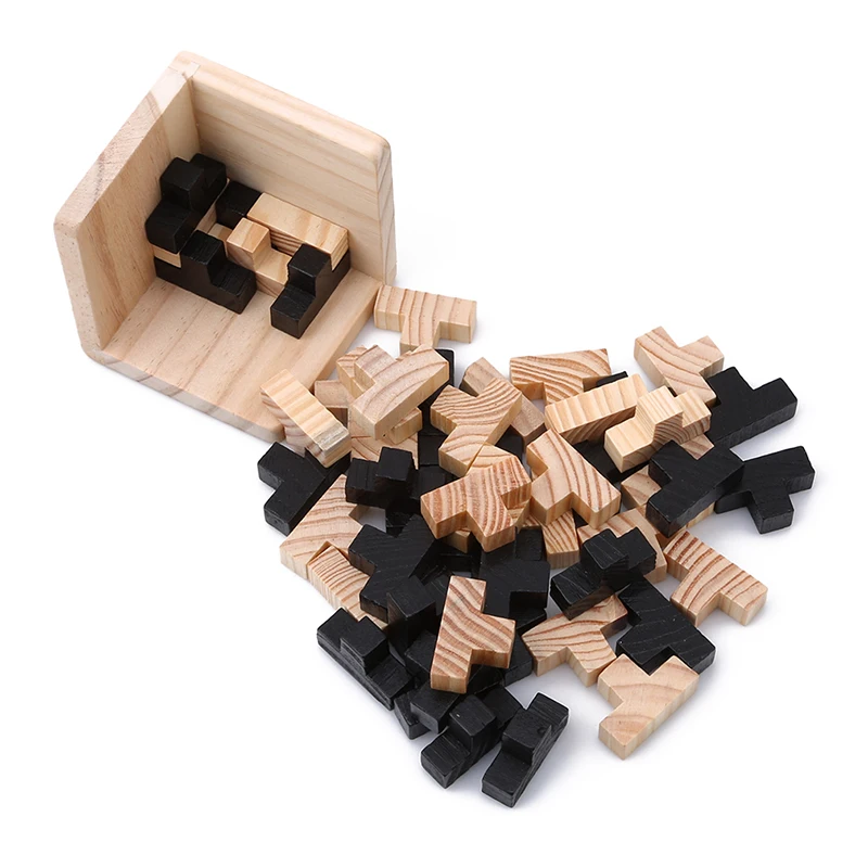 Vzdelávacie Tetris Tvar 3D Drevené Puzzle Hračka Mozgu Teaser Geometrický Tvar T Zodpovedajúce obrazová Skladačka Deti Raného Vzdelávania Skladačka