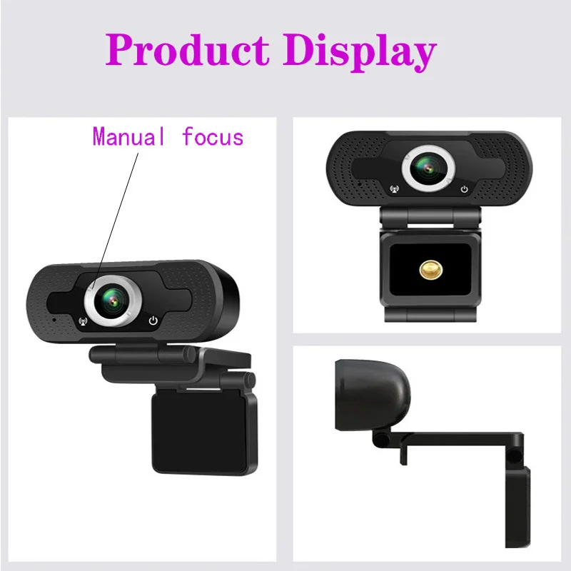 Webkamera pre pc mini infračervené kamery wifi IP 1080p nahrávanie videí notebooky počítač stream blogger Notebook Mikrofón Usb mikrofón