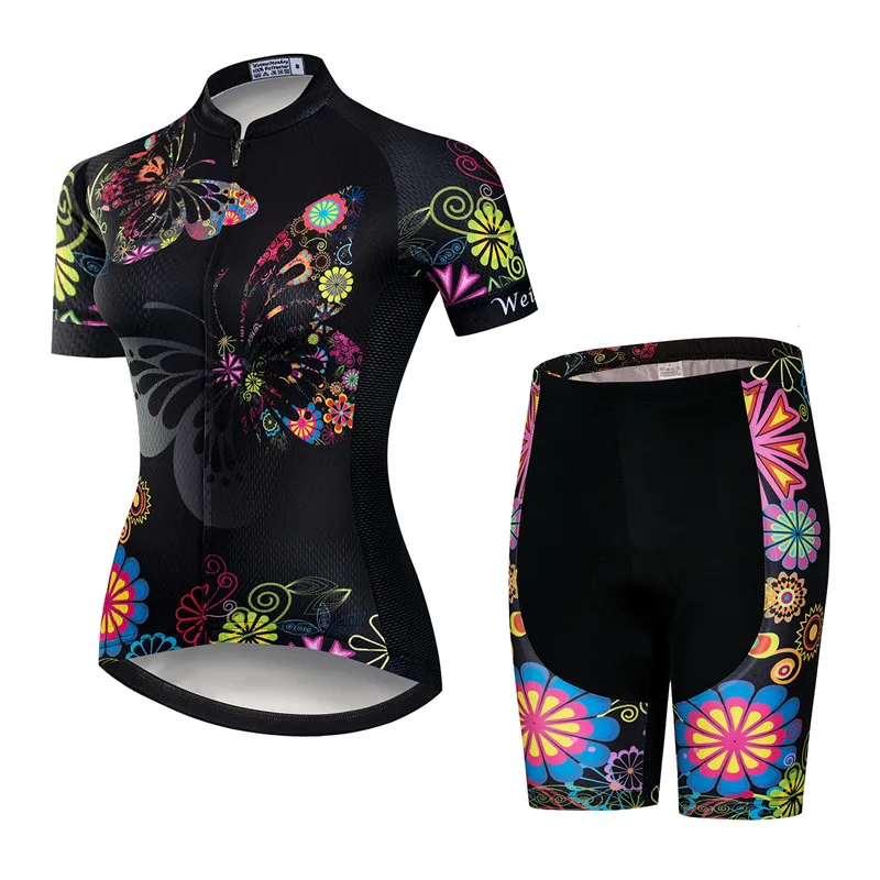 Weimostar 2021 Pro Cyklistické Oblečenie Žien Vyhovovali Tím Horský Bicykel Oblečenie Anti-UV Požičovňa Nosenie, Krátky Rukáv Cyklistika Dres Nastaviť