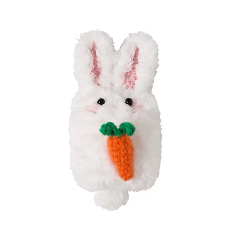 Winter 3D Rabbit Načechraný Zvierat Zrastov Vlna Silikónové Bluetooth Bezdrôtové Slúchadlá puzdro pre Apple AirPods 1 2 Headset Kryt, Taška Box