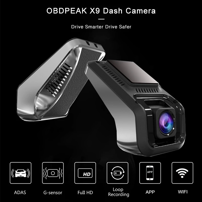 X9 Pro Car DVR Kamera Wifi ADAS Dash Cam Full HD 1080P Nočné Videnie Auto Fotoaparát Záznamník G-senzor Android USB Digitálny Registrator