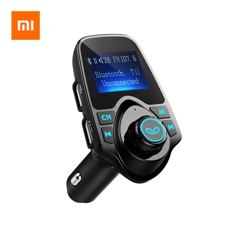 Xiao T11 Bezdrôtové pripojenie Bluetooth FM Handsfree Súprava do Auta MP3 Prehrávač, Bezdrôtový Adaptér Bluetooth S Dual Port USB do Auta