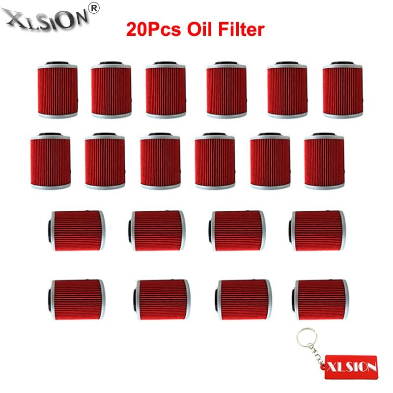 XLSION 20Pcs Olejové Filtre Pre CAN-AM OUTLANDER MAX 400 500 650 800 800R 1000R MAX 400 650 800 SL1000 DS650 ETV1000