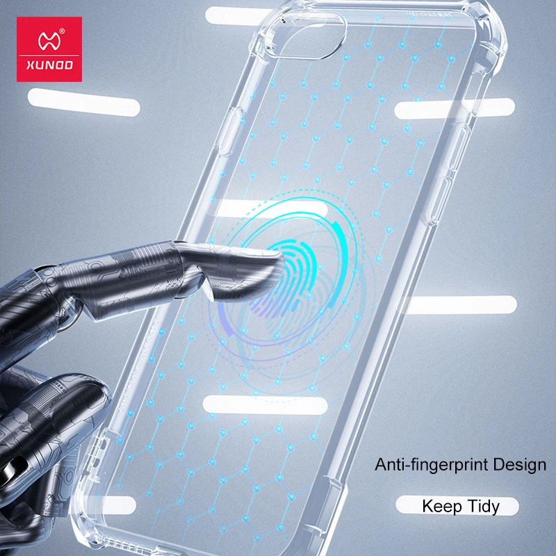 XUNDD Telefón puzdro Pre iPhone SE 2020 Prípade Podnikania Shockproof Airbag Transparentné TPU Ochranný Kryt Pre iPhone7 8 SE 2020 Prípade