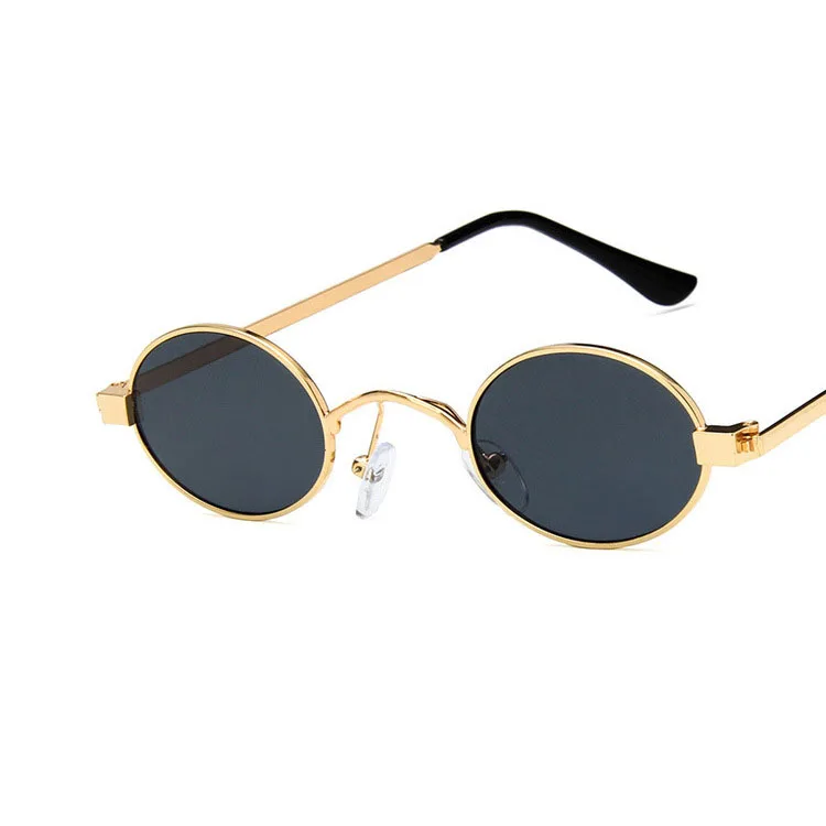 Yoovos 2021 Kolo Zliatiny Slnečné Okuliare Ženy Značky Vintage Dizajnér Klasické Okuliare Kovový Rám Zrkadla Módne Oculos De Sol Gafas
