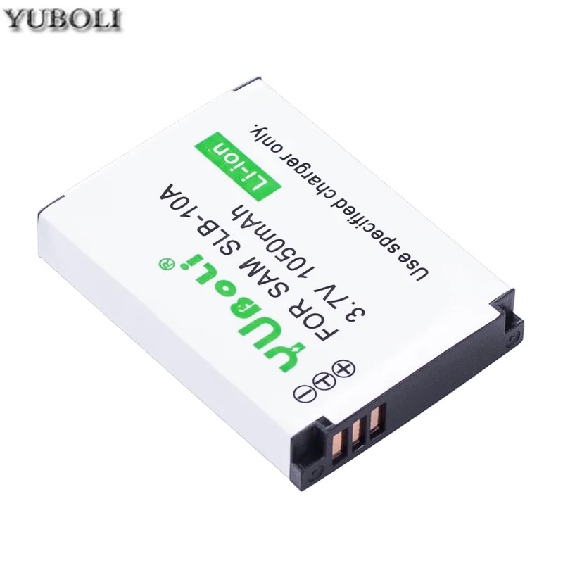 YUBOLI 1050mAh SLB-10A SLB10A SLB 10A Batérie + LCD USB Nabíjačka pre Samsung HMX-U10 HMX-U100 SL720 HZ15W SL310W SL820 HZ10W ES60