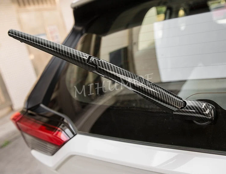 Zadný Stierač čelného skla Kryt Trim Pre Toyota RAV4 Hybrid Dobrodružstvo 2019 2020 Uhlíkové Vlákna