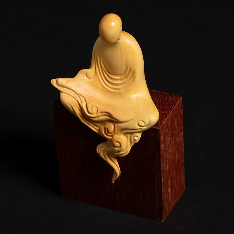 Zenový Majster Čaj Nastaviť Drevené Remeselné Výzdoba Miestnosti, Domáce Zvieratá Abstraktný Ornament