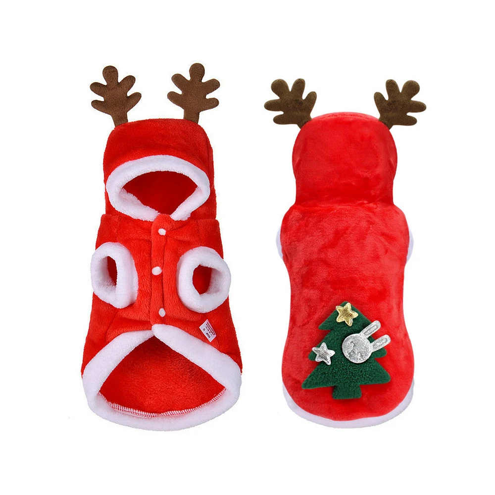 Zimné Cartoon Psie Oblečenie Vianoce V Teple Pet Mačka Pes Bunda, Kabát Šteňa Oblečenie Mikiny Na Vianoce Malé Stredné Šteňa Kostým