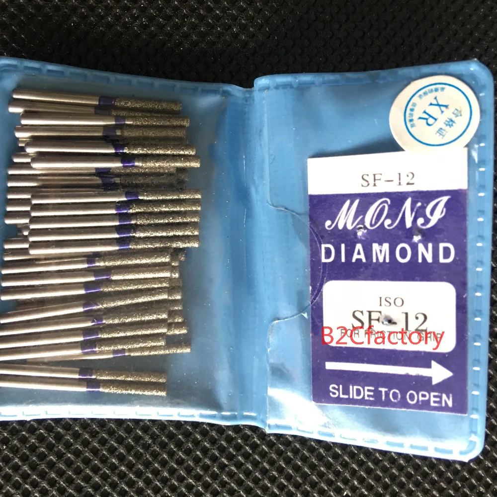 Zubné Diamond Burs FG Vysoké Otáčky pre leštenie vyhladenie SF SÉRIE 1,6 mm