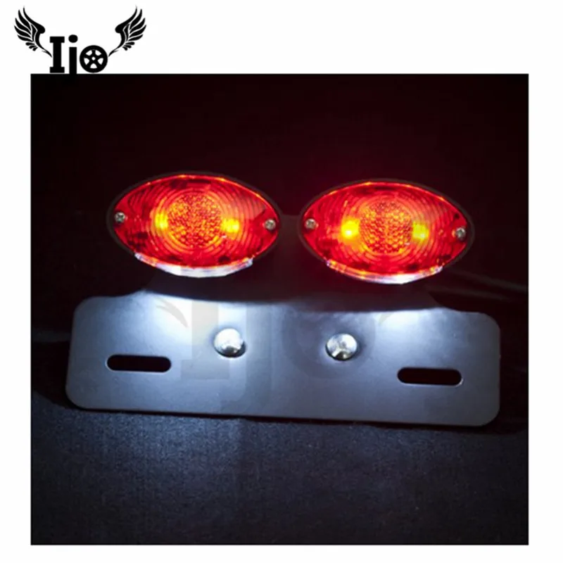 červená LED osvetlenie dvojité objektív moto indikátor blinker pre harley Davidson sportster motorke brzdové svetlo motocykel zadné svetlo