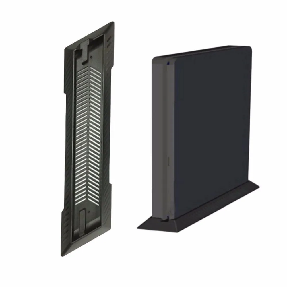 Čierny ABS Zvislý Stojan Dock Mount podporovateľov 340*72*15 mm Držiak na stojan pre Sony PlayStation Tenký Konzoly PS4