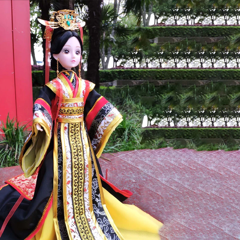 Čínsky Štýl Dávnych Oblečenie Zdobiť 30 cm Simulácia Bábika Ručné Pohyblivé Kĺby Tradíciu Hanfu Víla Concubine Hračky ZH169
