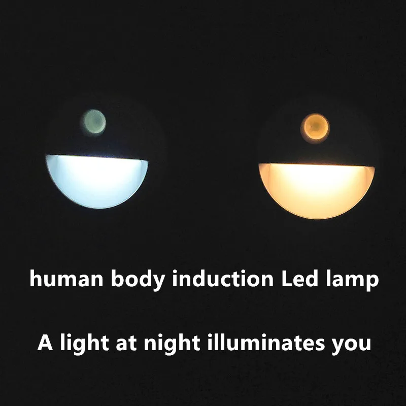 Ľudské telo indukčné lampy, nočné svetlo LED nočného s motion Sensor, obývacia izba, schodisko, chodby, spálne 0-5w suché batérie