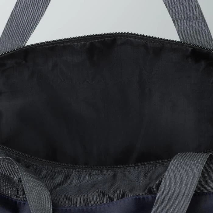 Športová taška, zazipovaný priestoru, dlhý popruh, čierne / tmavo modré